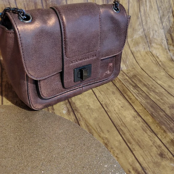 BCBGMAXAZRIA Brown Metallic Crossbody Bag - Picture 1 of 8